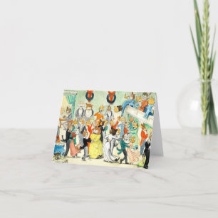 Carte De Remerciements La Danse de Louis Wain