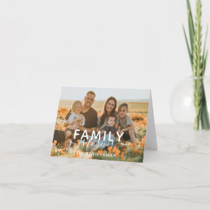 Carte De Remerciements La famille est à jamais
