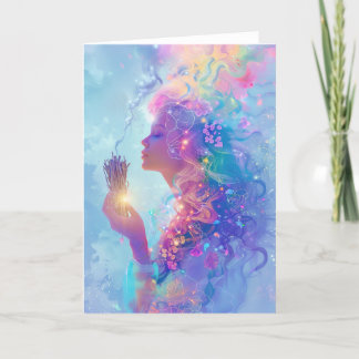 Carte De Remerciements *~* La femme magique Smudge SC4 Esoteric BLANK