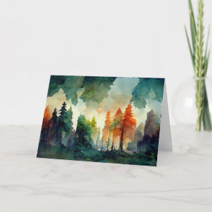 Carte De Remerciements La forêt (nature)