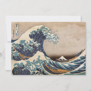 Carte De Remerciements La Grande Vague au large de Kanagawa