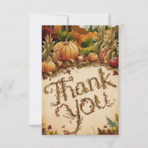 Carte De Remerciements La magie lunaire Automne automne