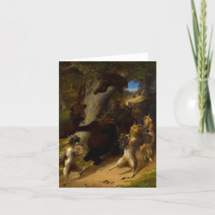 Carte De Remerciements La Marche du Silène par William Holbrook Beard