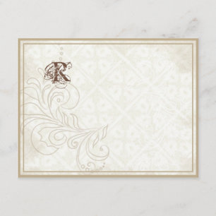 Carte De Remerciements La marguerite, pensée, s'est levée papillon de n -