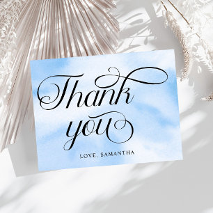 Carte De Remerciements La mariée est au septième ciel : Baby shower pour 