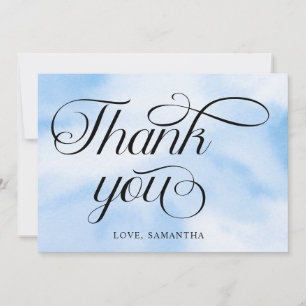 Carte De Remerciements La mariée est au septième ciel : Shower de mariage