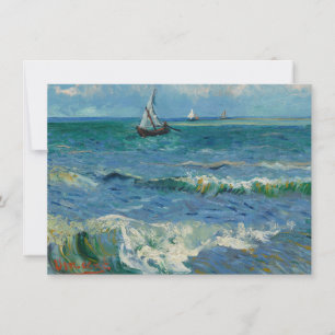 Carte De Remerciements La mer aux Saintes Maries de la Mer   Van Gogh