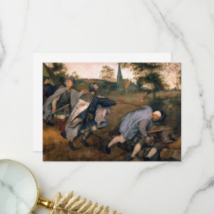 Carte De Remerciements La parabole des aveugles par Pieter Bruegel
