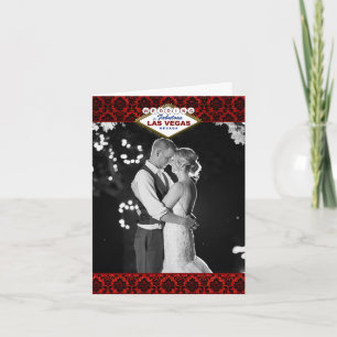 Carte De Remerciements La Parties scintillant Damask Las Vegas Mariage Co