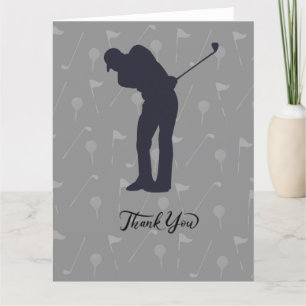 Carte De Remerciements La sympathie du golf désolé pour votre golfeur de 