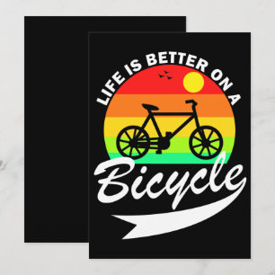 Carte De Remerciements La Vie Est Mieux À Vélo 