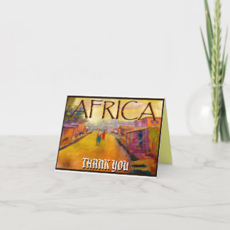 CARTE DE REMERCIEMENTS L'AFRIQUE PAR MOJISOLA A GBADAMOSI OKUBULE