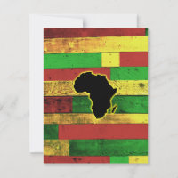 L'Afrique sur les planches en bois