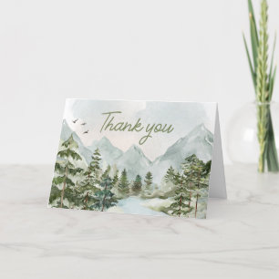 Carte De Remerciements Laisser l'aventure commencer le Baby shower des bo