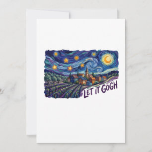 Carte De Remerciements Laissez Gogh" Caractéristiques Peinture de Gogh Ar