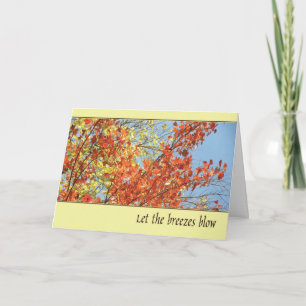 Carte De Remerciements Laissez souffler les brises
