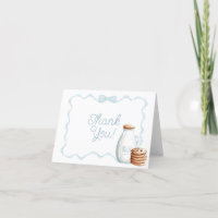 Lait et biscuits Baby shower bleu