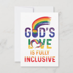 Carte De Remerciements L'Amour de Dieu est un Gay pride allié LGBTQ total