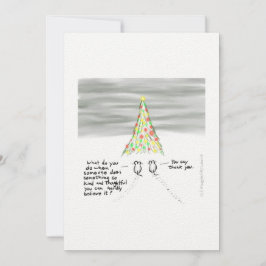 Carte De Remerciements L'amour de Noël
