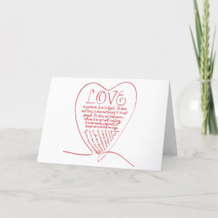 Carte De Remerciements L'amour est Patient L'amour est Gentil Verset de l