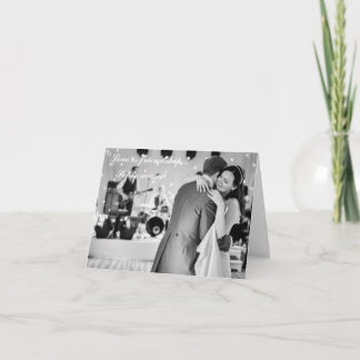 Carte De Remerciements L'amour est une amitié mise en musique