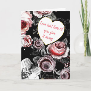 Carte De Remerciements L'amour n'est pas l'amour jusqu'à ce que vous lui
