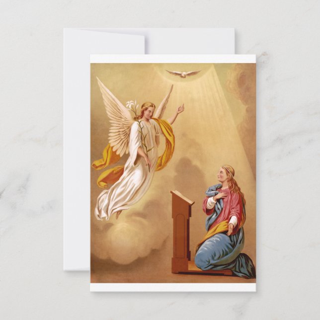 Carte De Remerciements L'annonce de la Vierge Marie (Devant)