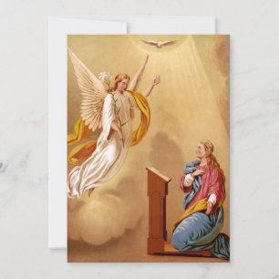 Carte De Remerciements L'Annonciation de la Vierge Marie