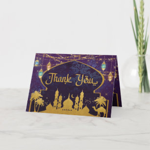 Carte De Remerciements Lanternes des nuits arabes exotiques Lampe à chame