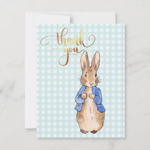Carte De Remerciements Lapin classique de Pâques