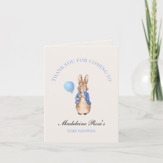 Carte De Remerciements Lapin classique nom personnalisé