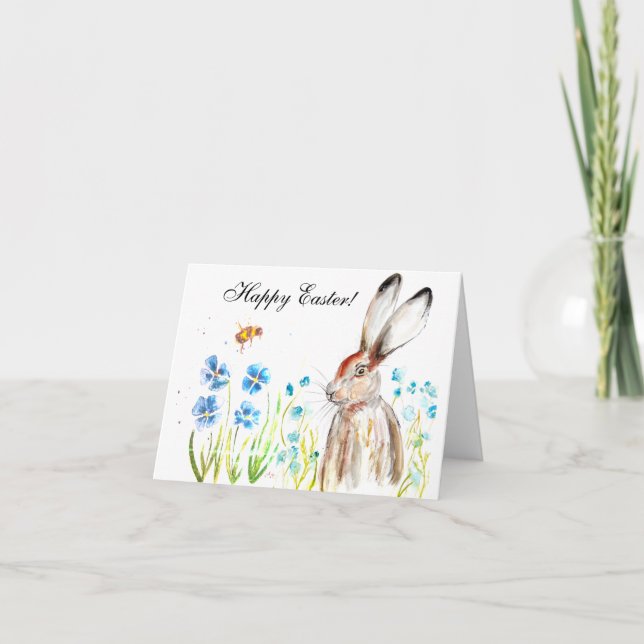 Carte De Remerciements Lapin lapin lièvre Humour de Pâques Oeuf mou (Devant)