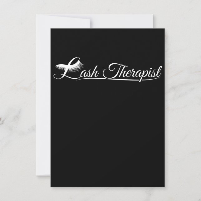 Carte De Remerciements Lash Therapy Eyelash Lover Lash Tech L (Devant)