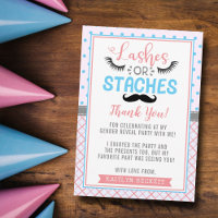 "Lashes Ou Staches" Parti Moderne De Révélation De