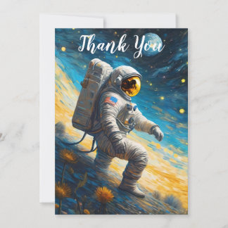 Carte De Remerciements L'astronaute perdu