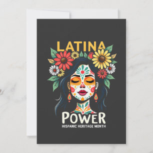 Carte De Remerciements Latina Power Mois du patrimoine hispanique