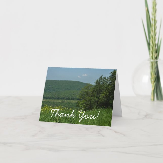 Carte De Remerciements Laurel Highlands Pennsylvania Summer Photography (Devant)