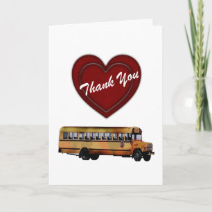 Carte De Remerciements L'autobus scolaire Conducteur-Vous remercient !