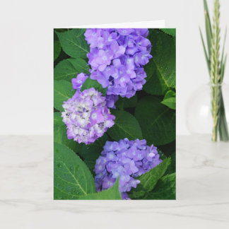 Carte De Remerciements Lavande Hydrangea