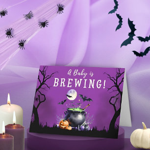 Carte De Remerciements Le bébé brasse le Baby shower d'Halloween