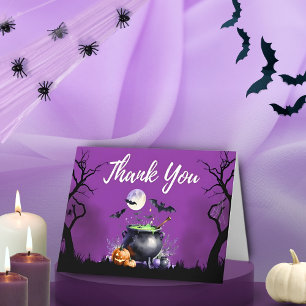 Carte De Remerciements Le bébé brasse le Baby shower d'Halloween