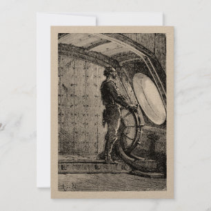 Carte De Remerciements Le capitaine Nemo du capitaine Jules Verne Le Naut