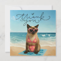 Le chat est sur la plage
