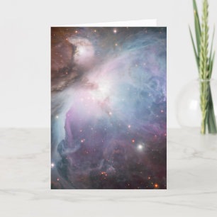 Carte De Remerciements Le ciel beige de brun bleu d'astronomie d'Orion de