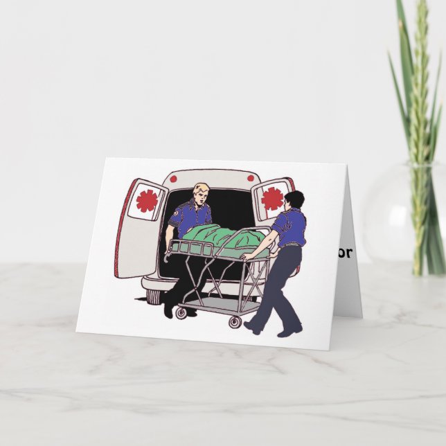 Carte De Remerciements Le EMS fait une différence tous les jours (Devant)