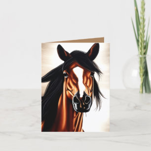 Carte De Remerciements Le Majestic Mustang - L'Esprit De Liberté