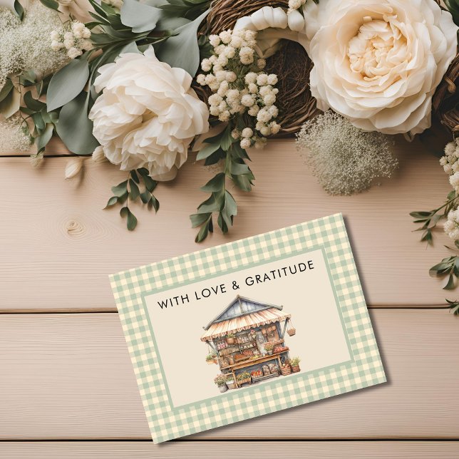 Carte De Remerciements Le marché local des producteurs de bébés (Créateur téléchargé)