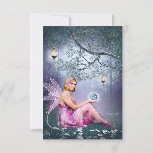 Carte De Remerciements Le monde dans ma main (Devant)