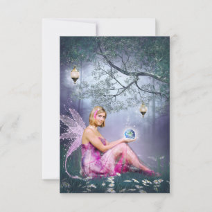 Carte De Remerciements Le monde dans ma main