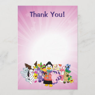 Carte De Remerciements Le monde magique de Webkinz
